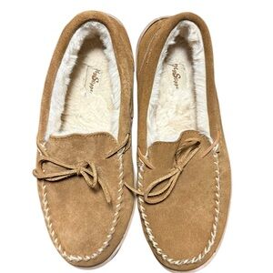 Men's My Slippers size 11 suede faux sherpa